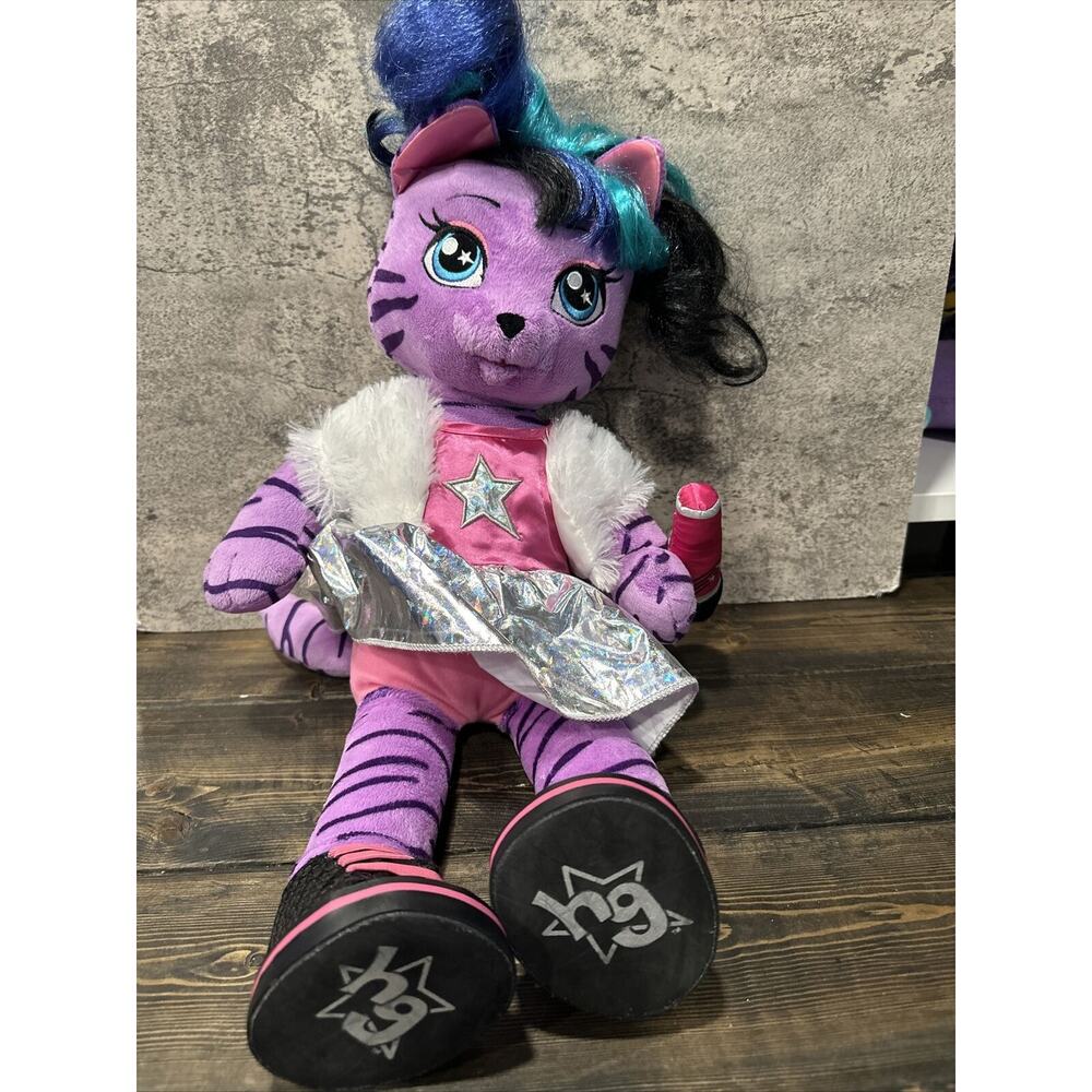 Build A Bear HG Honey Girls Teegan Purple Plush 20" Punk Rock Outfit W Shoes